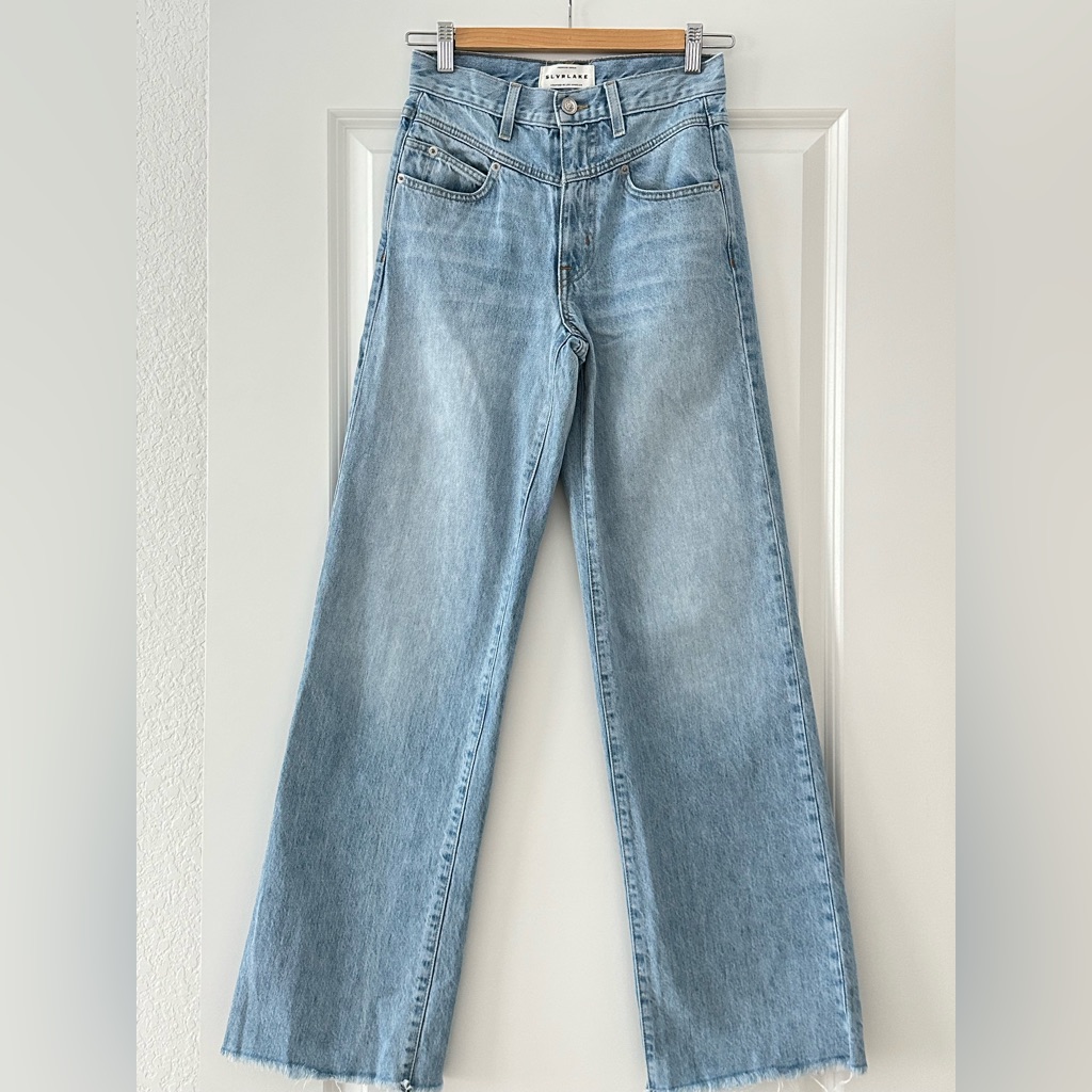 Slvrlake Light Blue Wide Leg Jeans